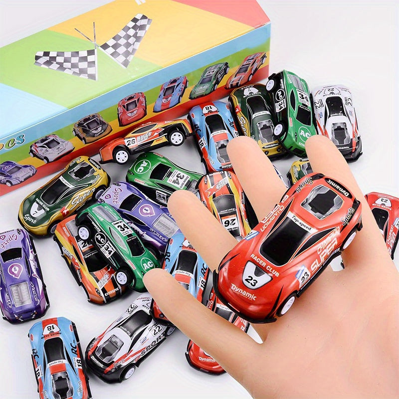 10pcs Pull Back Toy Cars Party Favors Mini Die Cast Race Cars Vehicles Bulk