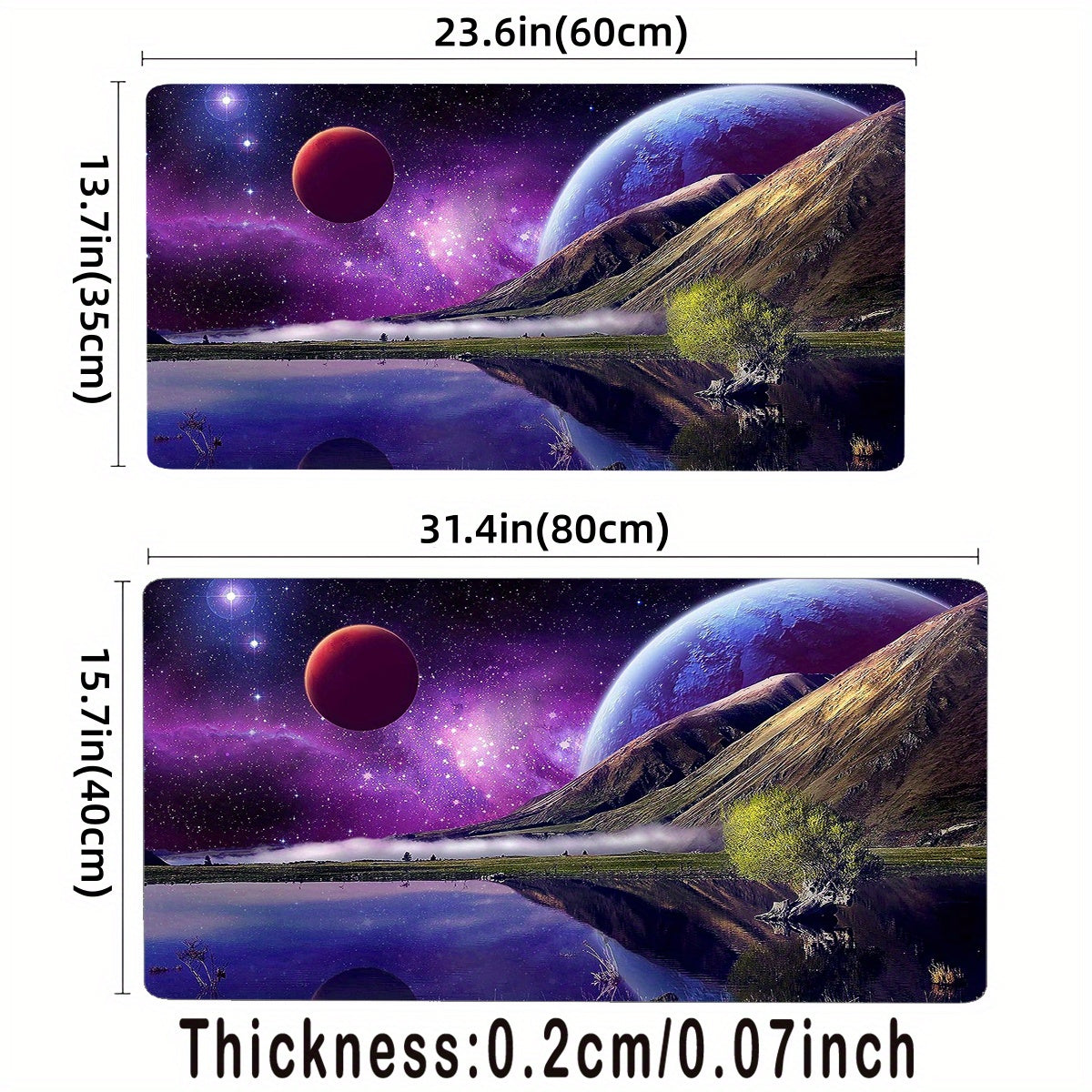Large Size Anime Desktop Mat 2MM Thickness