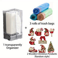 Paper Towels Storage Box Garbage Bags Organizer