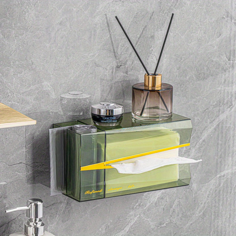Paper Towels Storage Box Garbage Bags Organizer
