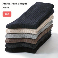 6 Pairs Men's Solid Crew Socks Breathable Comfy Casual Unisex Outdoor