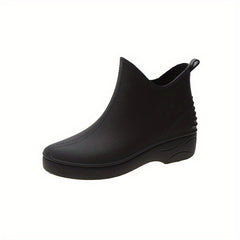 Waterproof Quick Drying Flat Rain Boots Non Slip Outdoor PVC