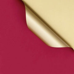 20 Sheets Light Golden Double Sided Thickened Waterproof Packaging Paper
