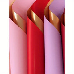 20 Sheets Light Golden Double Sided Thickened Waterproof Packaging Paper