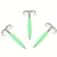 2pcs Barbless Squid Hook Stainless Steel Squid Jig Fishing Tackle