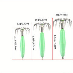 2pcs Barbless Squid Hook Stainless Steel Squid Jig Fishing Tackle