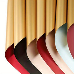 20 Sheets Double Sided Eucalyptus Golden Paper for Flower Bouquet Packaging