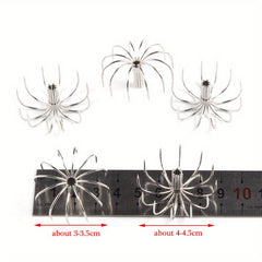3pcs Stainless Steel Squid Hooks Fishing Accessories
