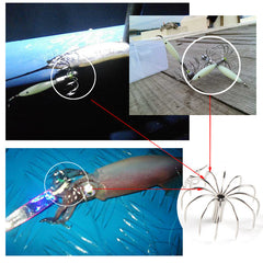3pcs Stainless Steel Squid Hooks Fishing Accessories