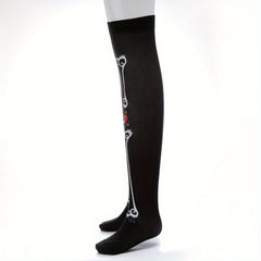 Bone Pattern Stockings Halloween Costumes Knee High Socks Cosplay