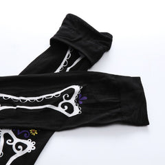 Bone Pattern Stockings Halloween Costumes Knee High Socks Cosplay