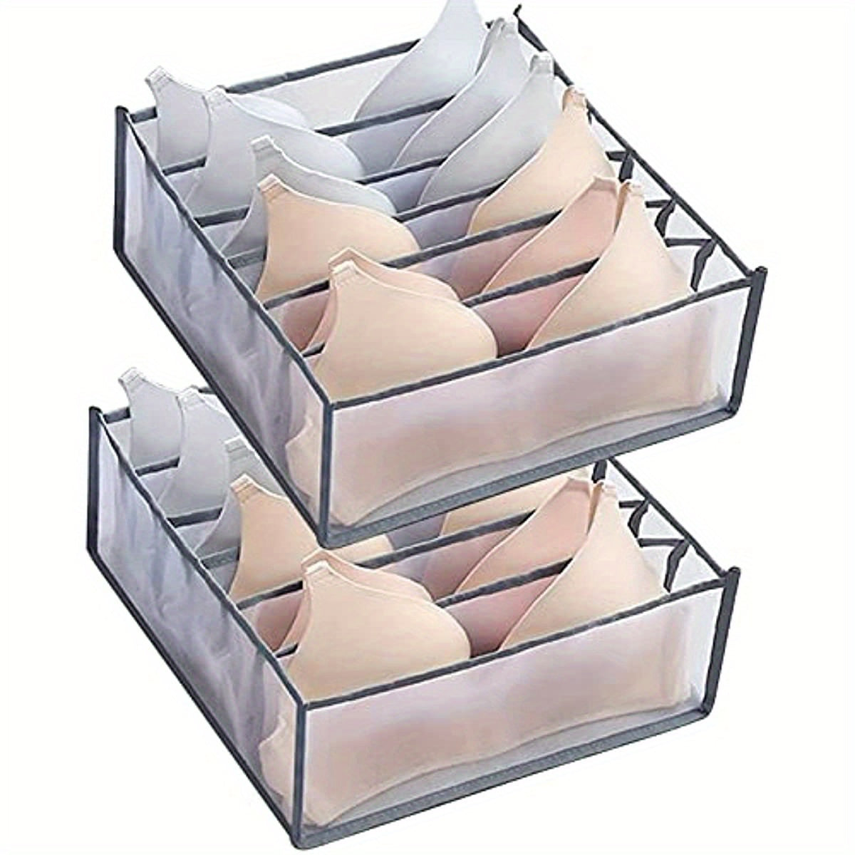 Bra Drawer Organizers 6 Grids Underwear Wardrobe Divider