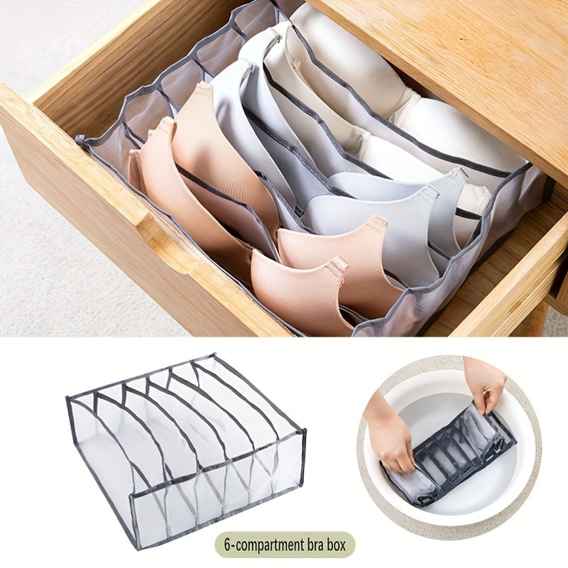 Bra Drawer Organizers 6 Grids Underwear Wardrobe Divider
