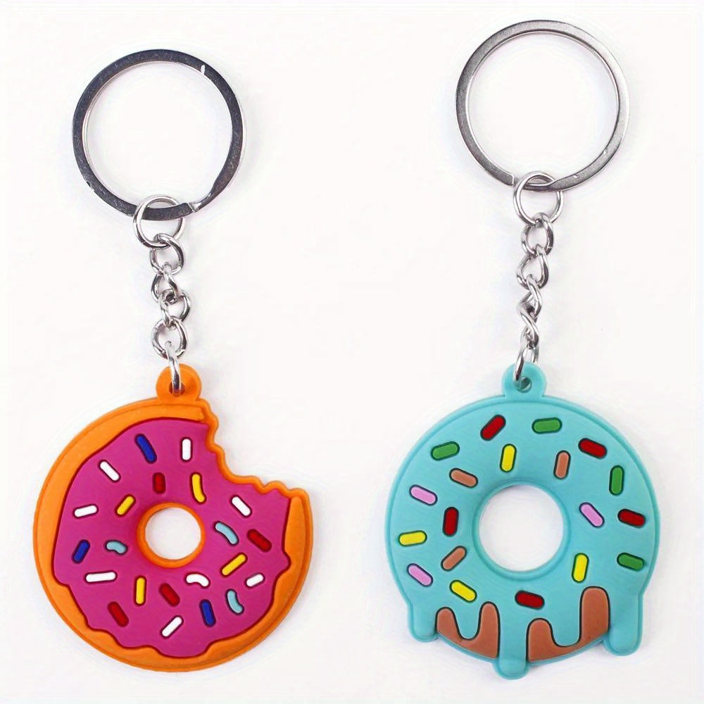 Sweet Donut Keychain Party Favors Food Pendant Keyrings