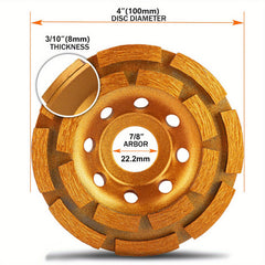 Diamond Concrete Grinding Wheel 4 1 2 inch for Polishing Stone Concrete Surface