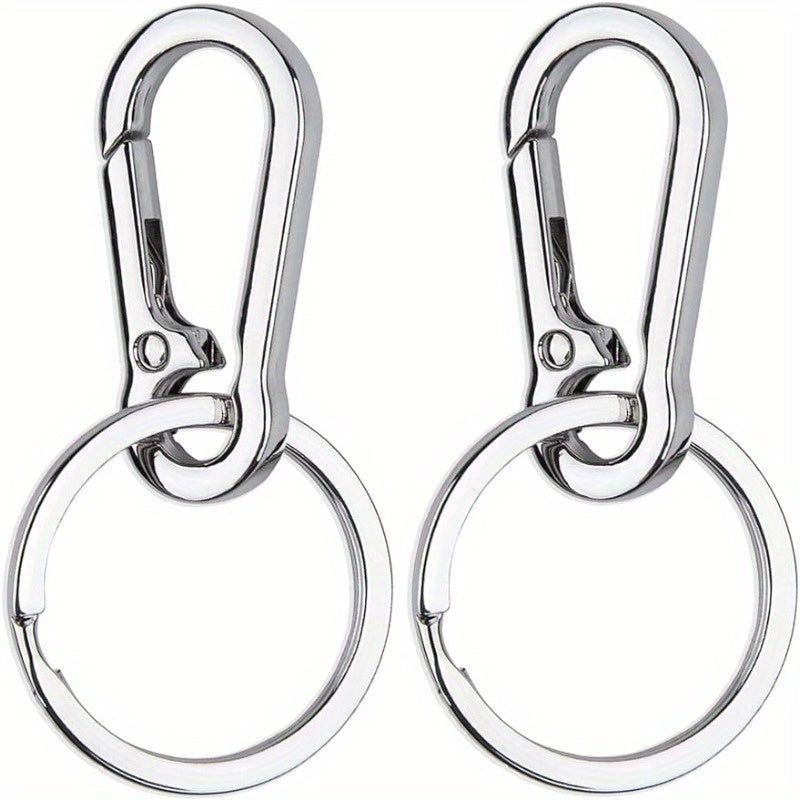 2pcs Metal Keychain Key Holder Zinc Alloy Keyring Buckle