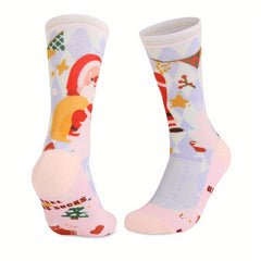 Christmas Basketball Socks Anti Slip Sports Warm Socks
