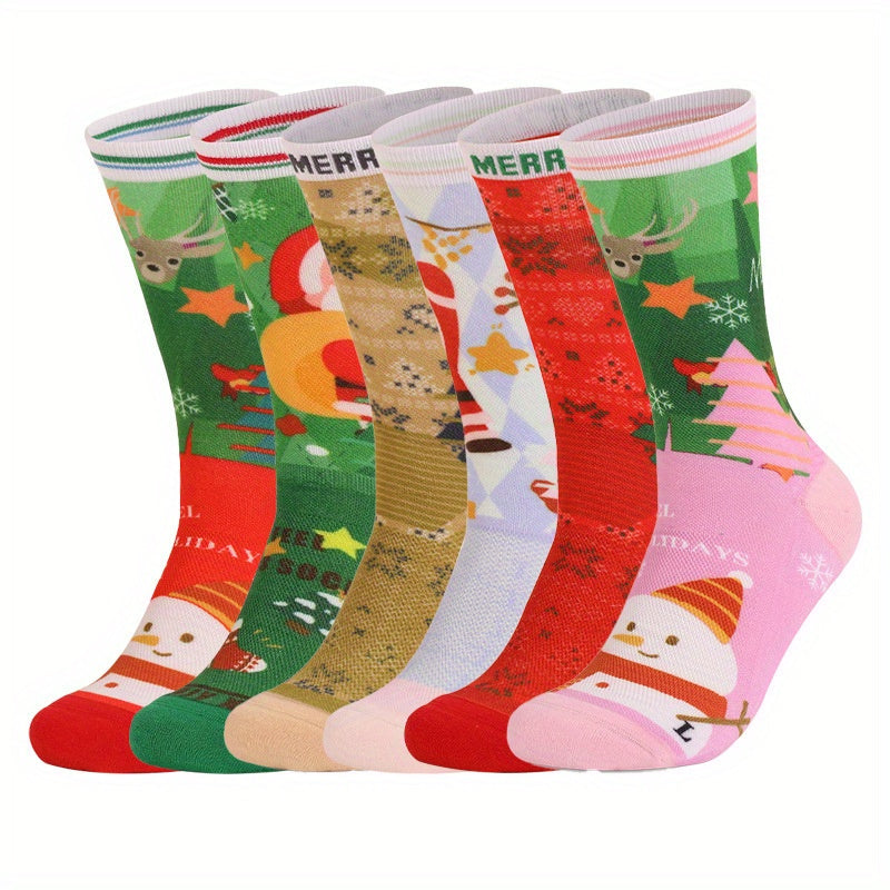 Christmas Basketball Socks Anti Slip Sports Warm Socks