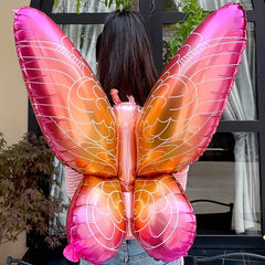 Butterfly Wings Back Decoration Aluminum Film Back Hanging