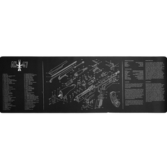 Heavy Duty Rubber Mat w/ Diagrams Mouse Pad