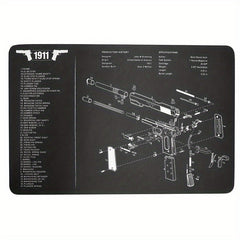 Heavy Duty Rubber Mat w/ Diagrams Mouse Pad