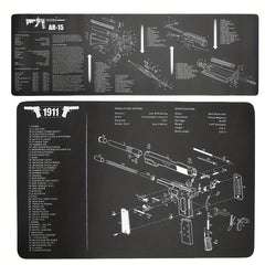 Heavy Duty Rubber Mat w/ Diagrams Mouse Pad