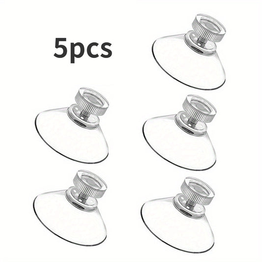 5pcs Strong Suction Cup Glass Pads PVC Plastic Sucker Pads No Hooks Needed