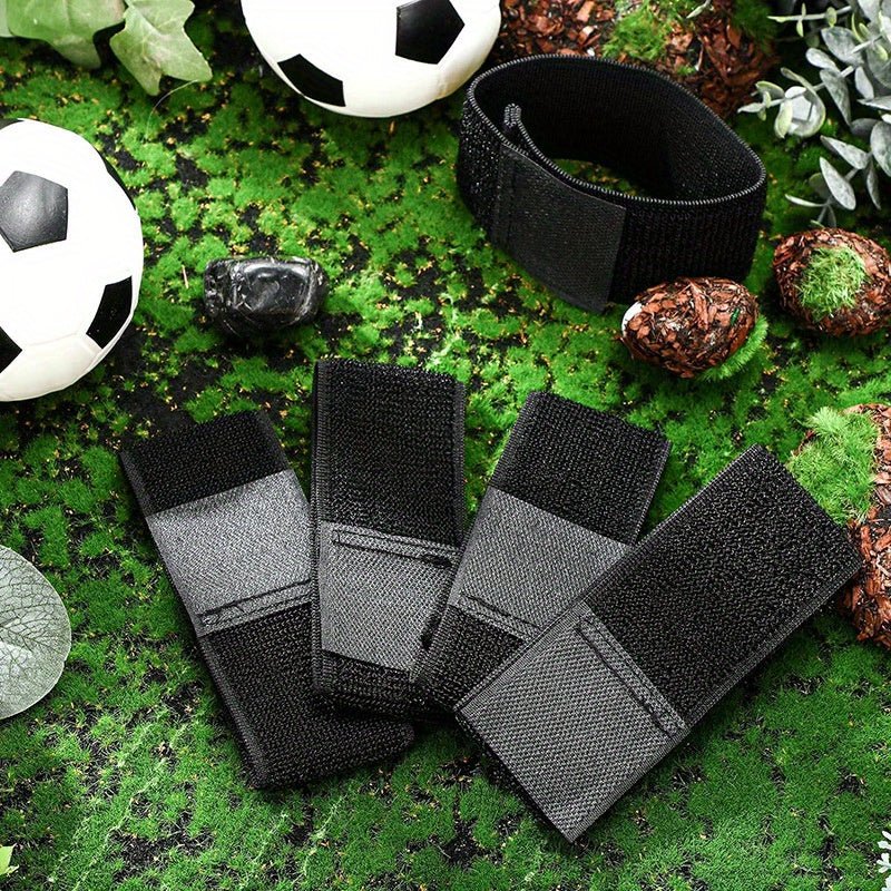 2pcs Football Leg Protector Fixed Belt Adjustable Shin Guard Non slip Ankle Belt