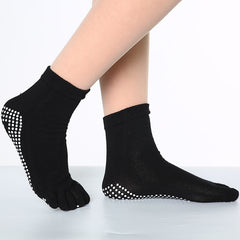Anti Slip Five Toe Split Yoga Socks Long Grippers Socks