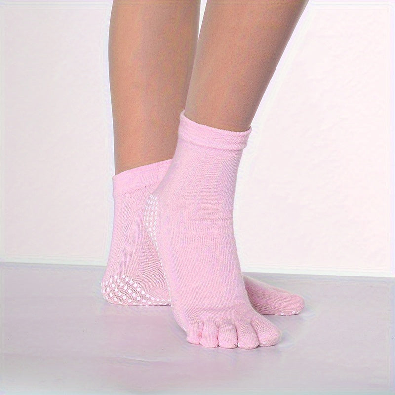 Anti Slip Five Toe Split Yoga Socks Long Grippers Socks