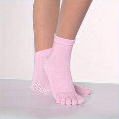 Anti Slip Five Toe Split Yoga Socks Long Grippers Socks