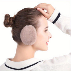 2pcs Fleece Ear Muffs Windproof Ear Warmer
