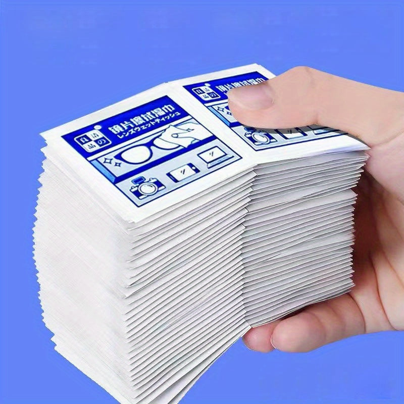 100-200pcs Glasses Wipes Disposable Eyewear Cloth For Cleaning