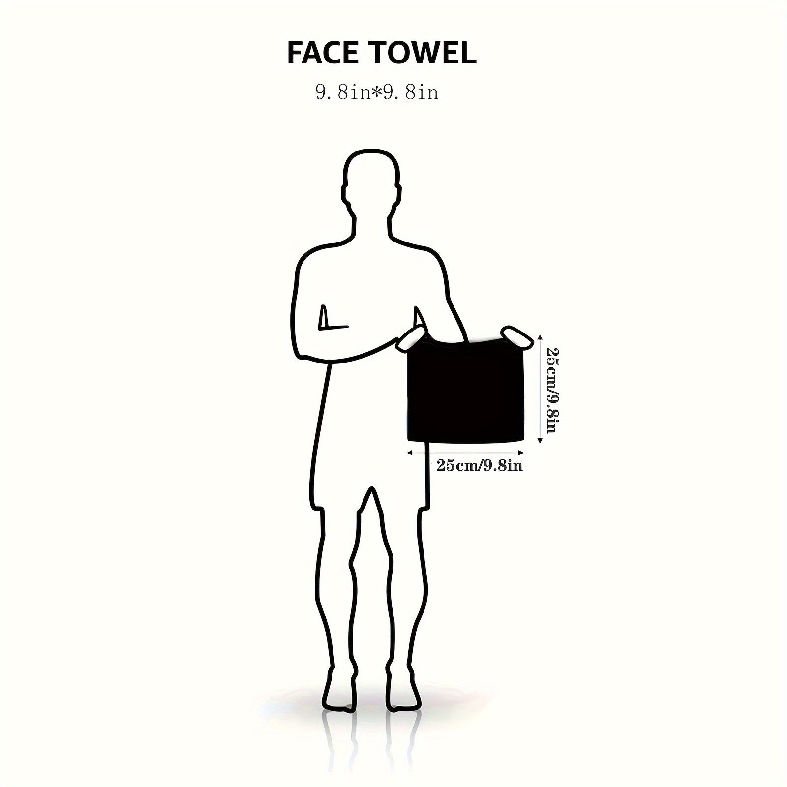 Soft Cotton Washcloths for Face Washing, Bathroom Face Towels