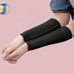 1pair Volleyball Arm Sleeves For Students Elastic Wristband Elbow Pads