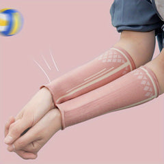 1pair Volleyball Arm Sleeves For Students Elastic Wristband Elbow Pads