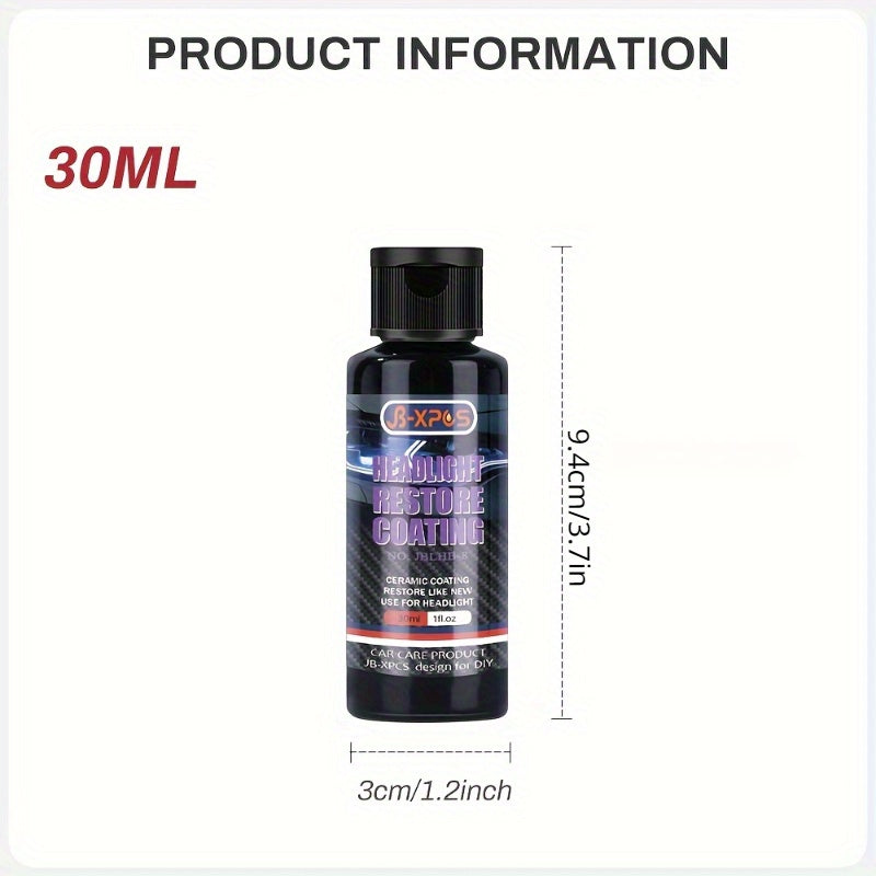 Car Headlight Restore Coating Refurbishing Agent