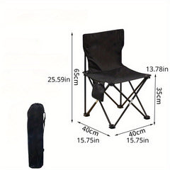Portable Folding Chair for Camping Outdoor Fishing with Storage Bag