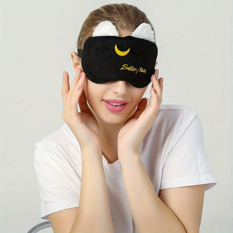 Creative Cartoon Sleep Eye Mask Soft Comfy Blackout Blindfold