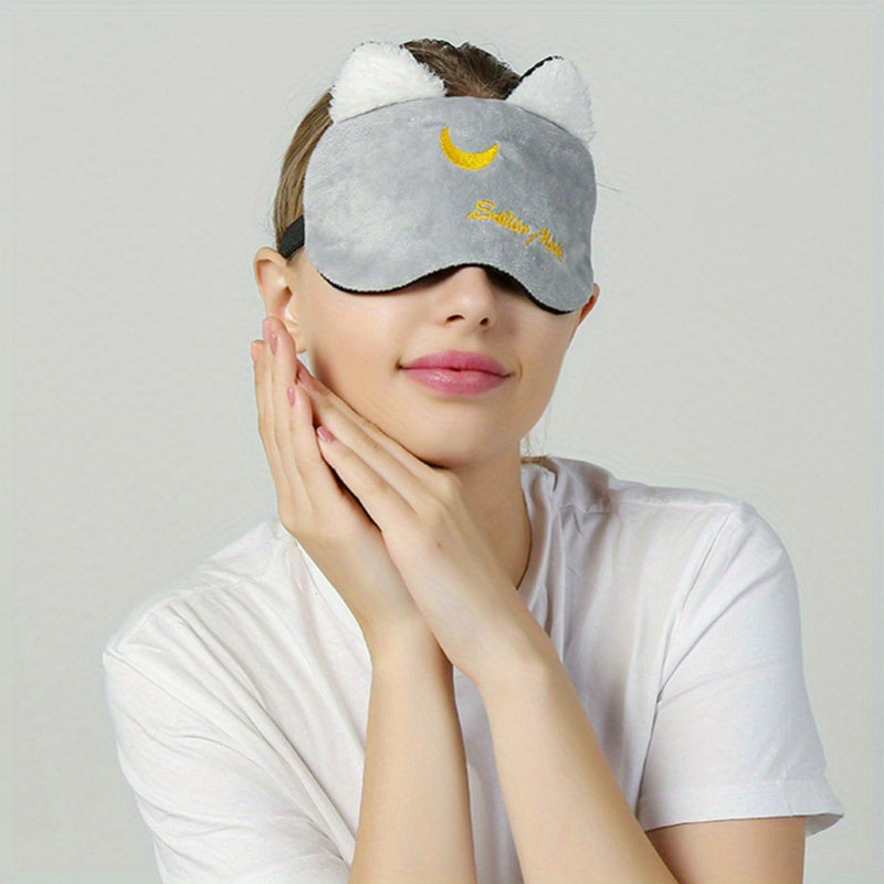 Creative Cartoon Sleep Eye Mask Soft Comfy Blackout Blindfold