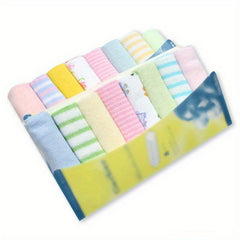 8-Piece Soft Cotton Towels Set for Bathing, Cleaning, Camping