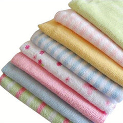 8-Piece Soft Cotton Towels Set for Bathing, Cleaning, Camping