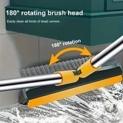 Long Handle Adjustable Cleaning Brush with Squeegee