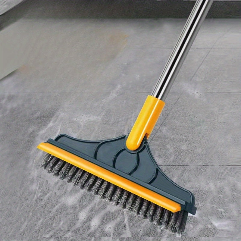 Long Handle Adjustable Cleaning Brush with Squeegee