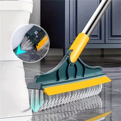 Long Handle Adjustable Cleaning Brush with Squeegee