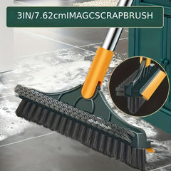 Long Handle Adjustable Cleaning Brush with Squeegee