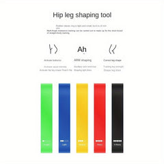 5pcs TPE Elastic Yoga Resistance Band Fitness Stretching Tension Band