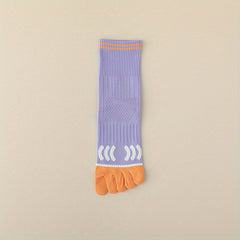 Professional Non-slip Yoga Socks Five Toe Compression Knee High Socks