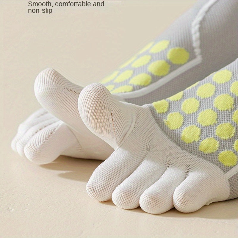 Professional Non-slip Yoga Socks Five Toe Compression Knee High Socks