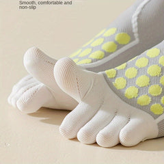 Professional Non-slip Yoga Socks Five Toe Compression Knee High Socks